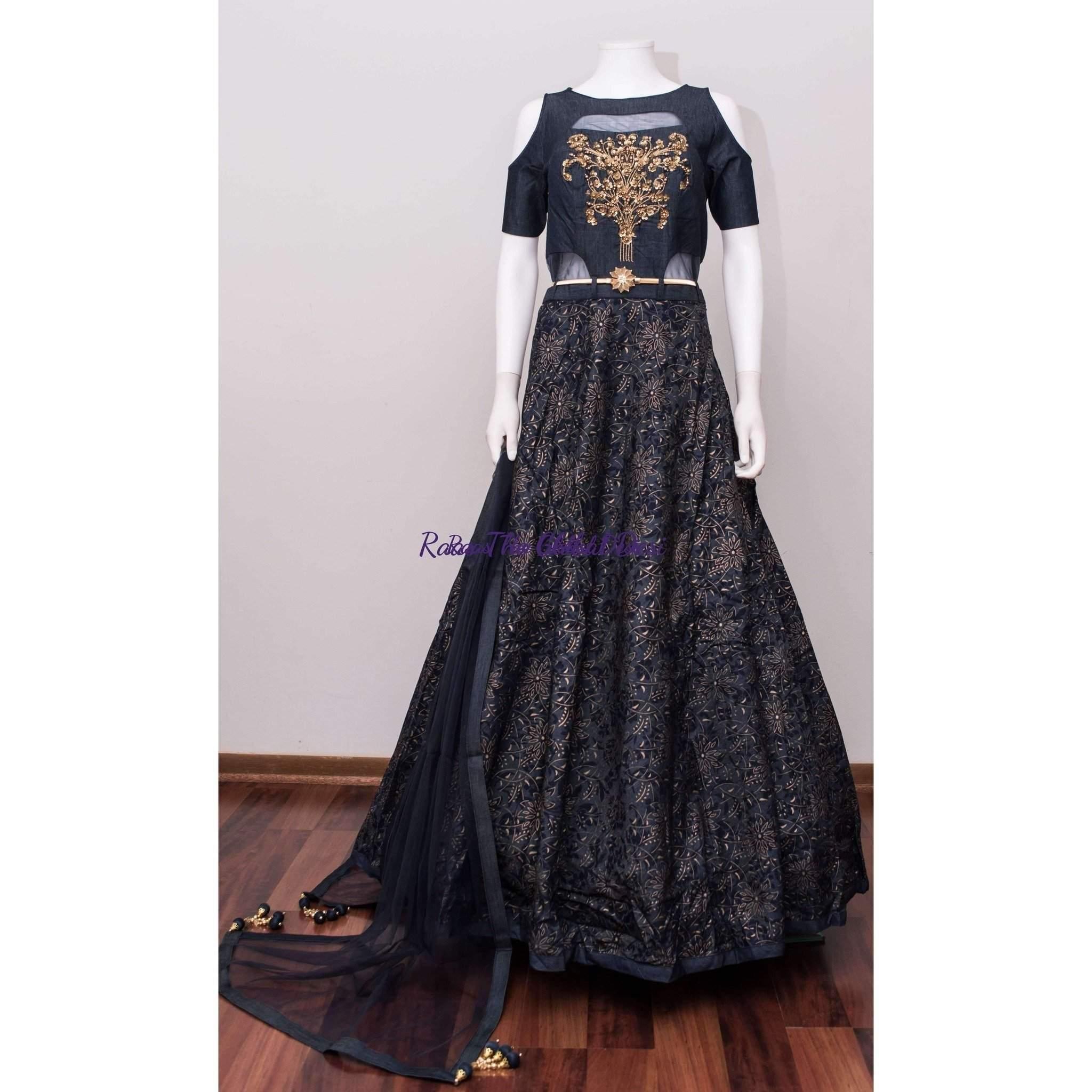 48 Inch Blue Ladies Brocade Dress Material at Rs 220/meter in Gurgaon | ID:  24279054773